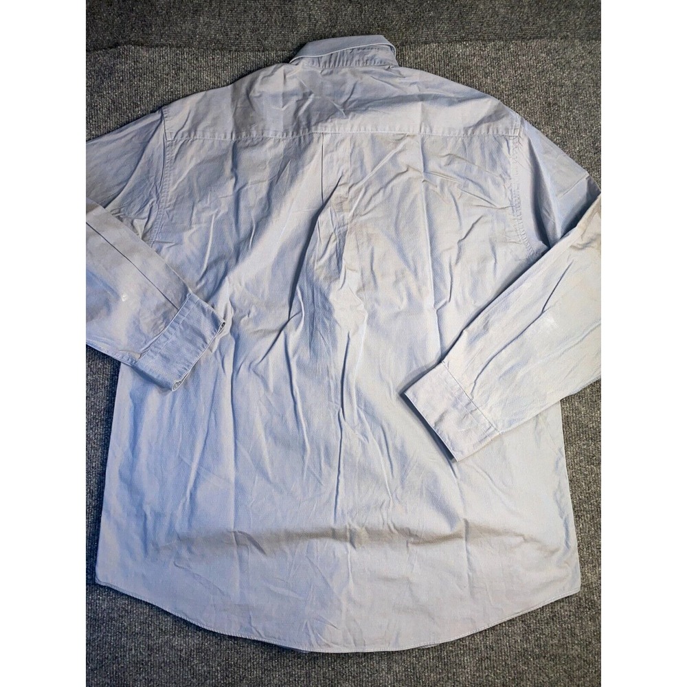 Perry Ellis Portfolio Dress Shirt Mens Size 15.5 blue gray - Picture 2 of 7